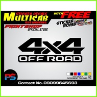 ▴  ◂ ◪ Multicab 4x4 marking Sticker Decals Set cut-out vinyl