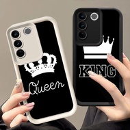 Casing for VIVO Y200e Y100 Y81s Y73 V29 V21 Y83 Y81 V21E V29E V27E V27 Pro V60 5G Q-94 King Queen