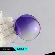 ☁EXIA M8A Sunglasses Lens 1.61 MR-8 UV400 Gradient Purple SHMC Anti-Reflective Good for Rimless ☮⊰