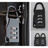 3-digit Number padlock Bag Suitcase Lock Travel Bag Zipper Lock