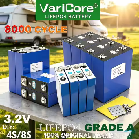 16pcs 3.2V 360Ah 340AH 320ah 150ah 105ah LiFePO4 Battery for 12v 24V 36v 48v Golf Cart RV Solar Ener