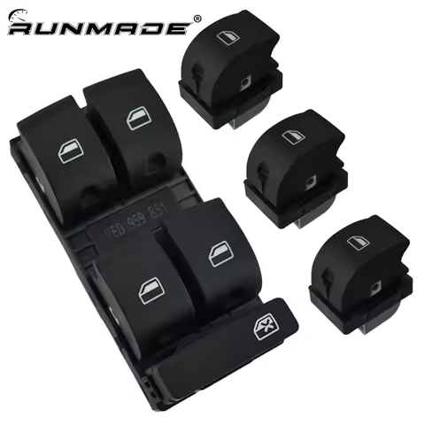 runmade Electric Power Master Window Switch Panel for Audi A4 B6 B7 Window Switches 8ED 959 851 8E0