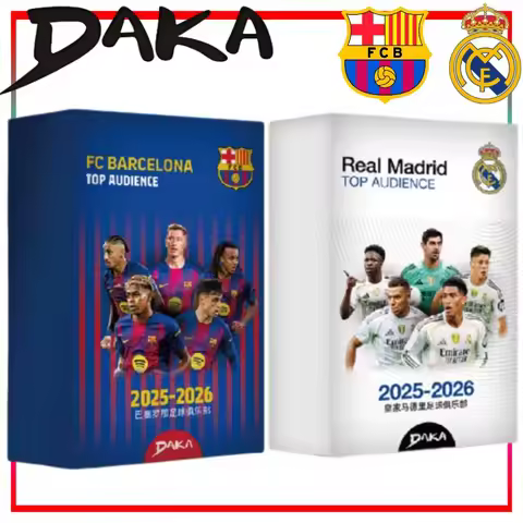 DAKA 2024-25 Season Soccer Star Card TOP AUDIENCE Series Real Madrid CF FC Barcelona Refractor Card 