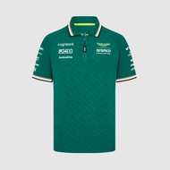 2024 New F1 Racing Aston Martin Racing Fans Same Short sleeved T-shirt POLO