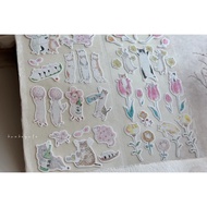 tocorocomugi Cat Sticker Spring Cat Stickers Cute Stickers