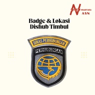 Embroidered Badge Attributes for Transportation Agency Locations, Embossed Transportation Agency