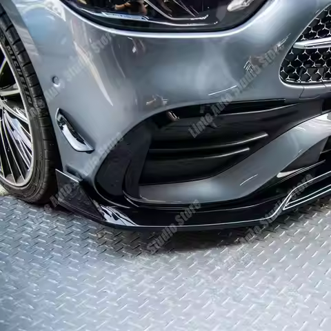 Front Bumper Canard Air Vents Trim For Mercedes-Benz C-Class W206 C200 260 300 AMG 2022-2024 C43 Upg