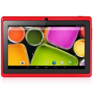 7 INCH Q88H A33 TABLET A33 QUAD CORE 1.2GHZ 512MB RAM 8GB ROM DUAL CAMERAS (RED)