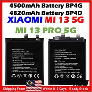 Grade A+ Battery 4500mAh Battery BP4G / 4820mAh Battery BP4D Compatible For XIAOMI Mi 13 5G / Xiaomi