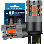 7443 LED Parking Light Bulbs Compatible For Ford F-150 2015-2019, 7444 Bulb, Red Light, Plug and Pla