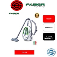 FABER BAGLESS VACUUM 1600W HEPA FILTER  Faber FVC 116 Vacuum Cleaner  (1 YEAR WARRANTY)