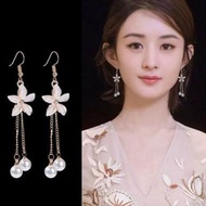 Korea Fashion Flora Earling 韩版花珍珠耳坠
