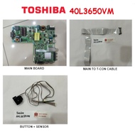 TOSHIBA LED TV 40L3650VM 40L3650 Main Board 5800-A6MM38T-0P00 Cable Button Sensor