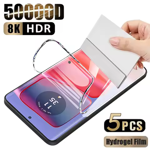 5PCS HD Hydrogel Film For Motorola Edge 60 50 Pro 40 30 Ultra Fusion Screen Protector For Motorola G