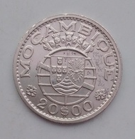 1955年葡屬莫桑比克20埃斯庫多(Escodos)流通銀幣-里斯本鑄造