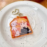 二創系列: Hipster Creamy x 竈門禰豆子 & 我妻善逸 插畫匙扣