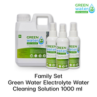 Family Set Green Water Electrolyte Water Cleaning Solution ผลิตภัณฑ์ทำความสะอาดมือและผิวกาย