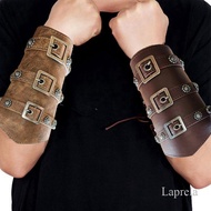 [LAP] Leather Arm Guard Men Punk Rock Strap Wrist Guard Role-Playing Stage Props Leather Cycling Wrist Guard