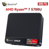 Beelink SER5 Pro AMD Ryzen 7 5700U Mini PC Windows 11 Pro DDR4 16GB 500GB SSD Wifi6 BT5.2 Desktop Gaming Computer