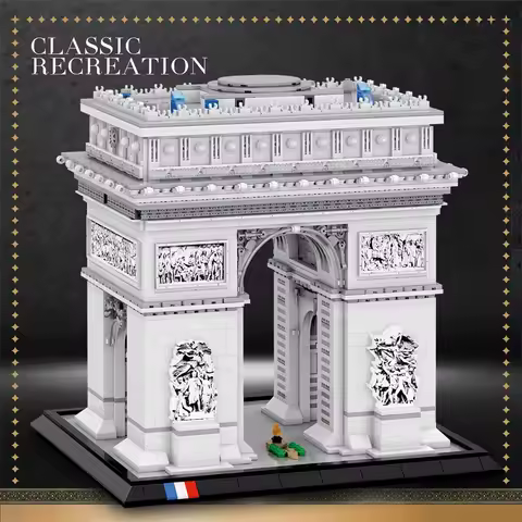 3381PCS Arc de Triomphe Model Building Blocks Paris landmark Building Bricks Desktop Decoration Diy 
