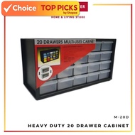 Heavy Duty 20-Drawer Storage Cabinet – Multi-Compartment Organizer for Tools, Jewelry & Parts