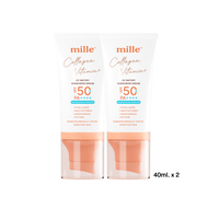 [แพ็คคู่] MILLE COLLAGEN VITAMIN+ UV WATERY SUNSCREEN SERUM SPF50+ PA++++ มิลเล่ กันแดด สูตรน้ำผสมคอ