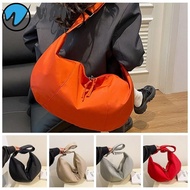 WON Commuting Bag, Solid Color Dumpling Shape Dumpling Bag, Casual Lightweight Large Capacity Shoulder Bag Women's