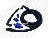 สายหม้อลม สายถักหม้อลมเบรค สายถักลมหม้อลมเบรค ครบชุด ขนาดAN6 มีเลือกได้งอ90 กับ งอ180 สำหรับ อีซู