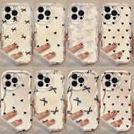 Cute Love Heart Bowknot Phone Case For Realme C55 C53 C65 C63 C76 C75 C71 C21Y C35 C31 C33 C30 Casin