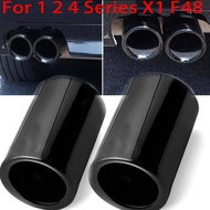 1Pc 70/76mm Car Exhaust Pipe Muffler Cover For BMW X1 F48 2016-2020 F32 F20 F22 1 2 4 Series 2012 20