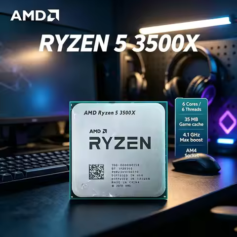 AMD Ryzen 5 3500X R5 3500X 3.6GHz 6-Core 6-Thread 32MB L3 Cache Gaming Processor 65W DDR4 Socket AM4