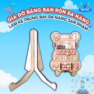 Multifunctional Busy Board Stand, Baby Toys, Display Shelf (Pictures, Phones,..) Easy assembly - EDU