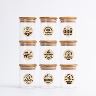 Dispensing Bottles Glass Sealed Spice Jars Storage Tool Helloween Transparent Storage Tank Food Stor