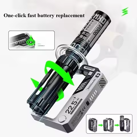 Newest 20000mA Portable Power Bank Removable Battery Charger Cases Fast Charging Clip 21700 Batterie