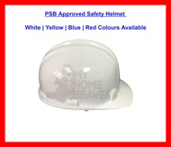 Safety Helmet | PSB Approved | White | Yellow | Blue | Red | Chin Strap Not Inclusive