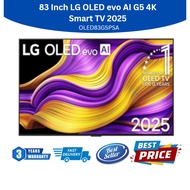 LG OLED83G5PSA 83 INCH OLED EVO AI G5 4K SMART TV - 3 YEARS SINGAPORE WARRANTY - 83G5 - 2025 MODEL -