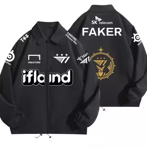 STOCK Game LOL Team SKT T1 Players S13 World Champion Uniform Faker Same Jacket Customizable Sizes M