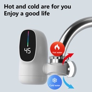 【Ready Stock】Aijia Kitchen Electric Water Heater Faucet Instant Faucet No Tank Sink Electric Quick Heating Free Installation Faucet Heating Faucet with LED Digital Display Kitchen Bathroom