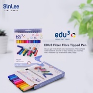 [SG Seller] 24 Colours Edu3 Filzer Fibretip Pens colouring 2131024