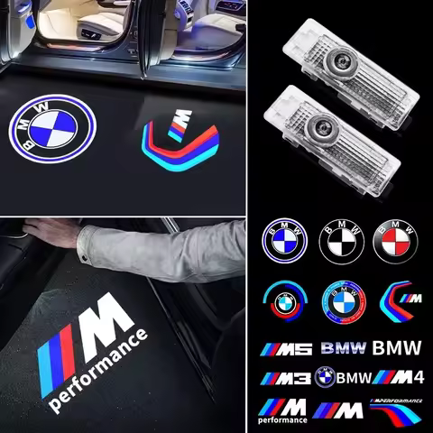 LED Car Door Logo Projector Light For BMW 1 3 4 5 6 7 Serie X1 X3 E90 E60 F30 F10 F20 E87 E92 X5 E70