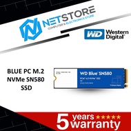 WESTERN DIGITAL  BLUE PC M.2 NVMe SN580 (500GB ,1TB, 2TB) SSD