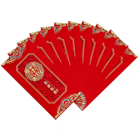 New Year's money red envelopes, wedding red envelopes, New Year's greetings red envelopes 10/20/30pc