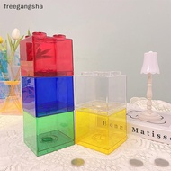[FREG] Blos Shape Coin Box Kids Money Bank Transparent Staable Storage Box Gift for Children Coin Pi