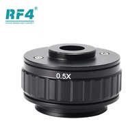 RF4 Interface Diameter 25mm 0.5X C-Mount Adapter Lens for Trinocular Stereo Microscope
