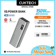 CUKTECH 150W Fast Charging 20000mAh Powerbank Xiaomi 120W Max Samsung 45W  Laptop & Phone
