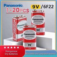 100% Genuine Panasonic 6F22ND 9V Alkaline Battery, Mercury-Free Long-Lasting, Suitable For Smoke Det