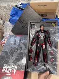 已開極新淨 Hottoys Iron Man Mark V  mms400  diecast 再版