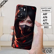 OPPO A57 Case -OPPO A76 -OPPO A77 -OPPO A77s _Cool, flexible, elastic, black silicone casing