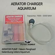 Aerator Charger Cas Tahan Lama / Mesin Pompa Udara Atau Alat Pembuat Gelembung Oksigen Pada Air Aquarium Batrai Awet Murah Berkualitas Dan Gratis Ongkir