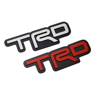 COD Metal TRD Brushed Aluminum Alloy Car Emblem Sticker for Toyota Vios Rush Wigo Innova Hilix